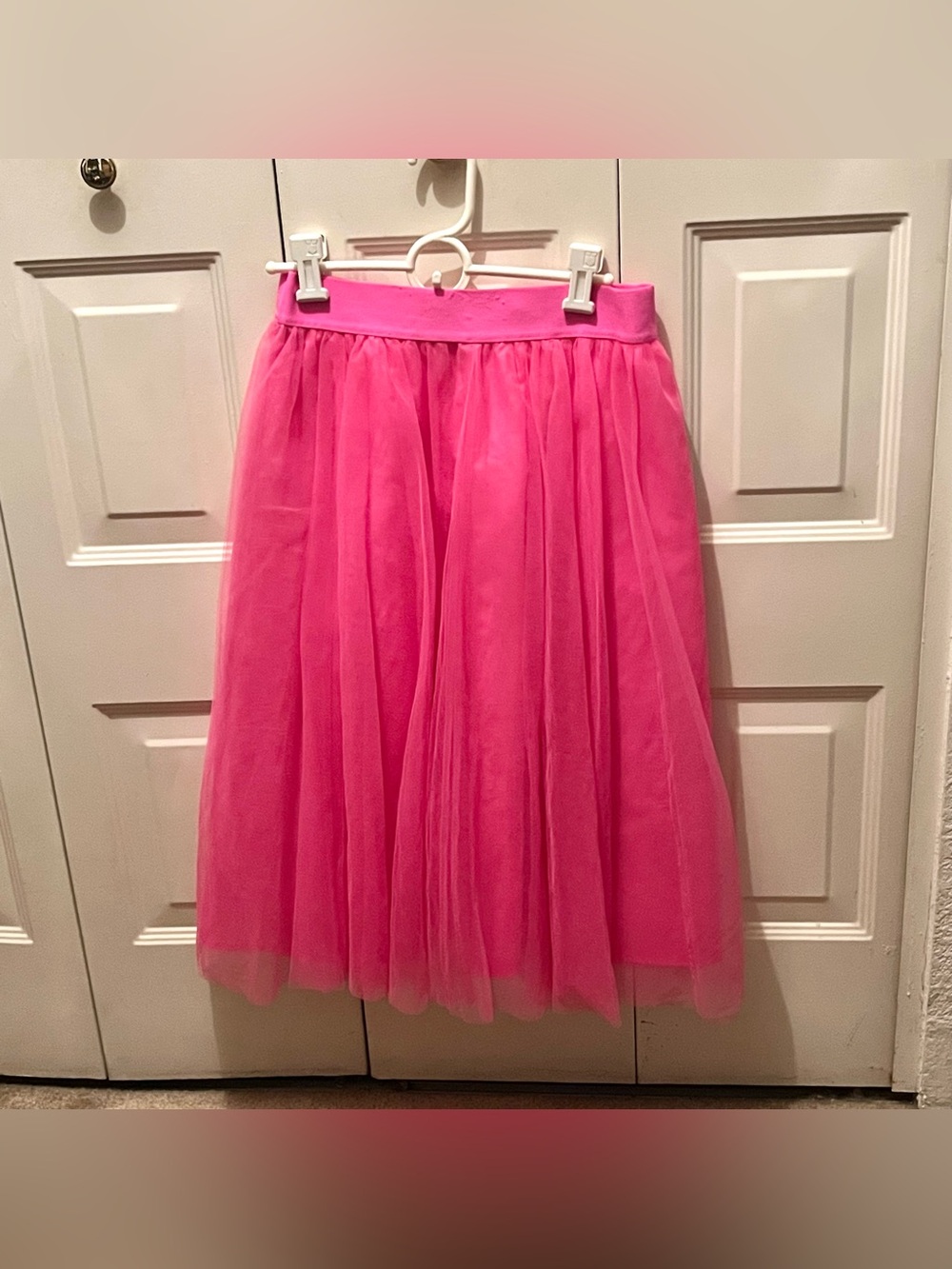 A New Day neon pink tulle midi skirt tutu small